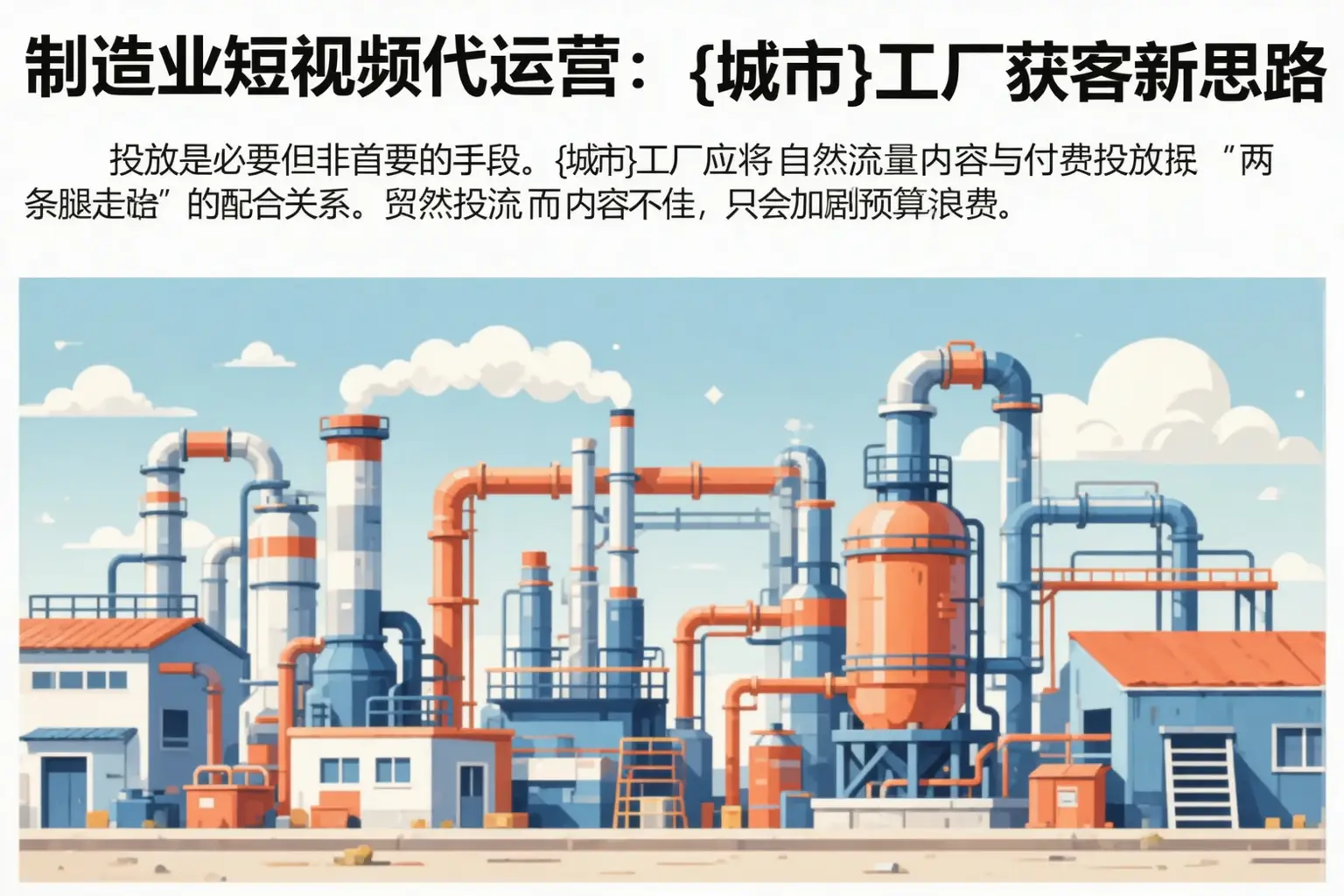 制造业短视频代运营:驿城工厂获客新思路
